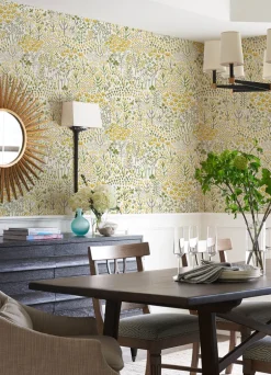 A-Street Prints Happy Chilton Wildflowers Wallpaper - Yellow