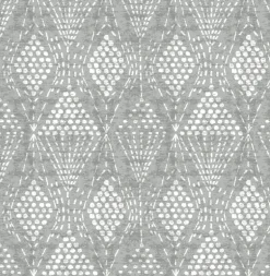 A-Street Prints Happy Grady Geometric Wallpaper - Grey