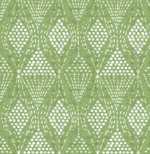 A-Street Prints Happy Grady Geometric Wallpaper - Green