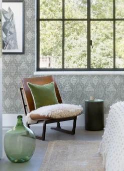 A-Street Prints Happy Grady Geometric Wallpaper - Grey