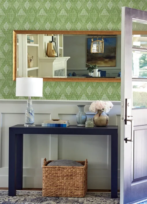 A-Street Prints Happy Grady Geometric Wallpaper - Green