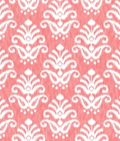 A-Street Prints Happy Keaton Medallion Wallpaper - Coral