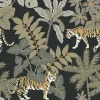 A-Street Prints Harmony Caspian Jungle Wallpaper - Charcoal