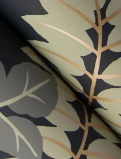 A-Street Prints Harmony Caspian Jungle Wallpaper - Charcoal