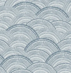 A-Street Prints Harmony Encircle Wallpaper - Indigo