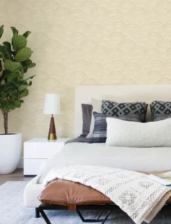 A-Street Prints Harmony Encircle Wallpaper - Yellow