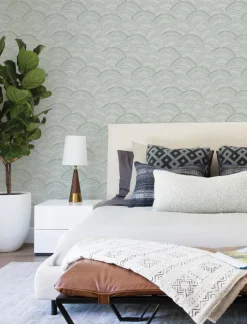 A-Street Prints Harmony Encircle Wallpaper - Sea Green