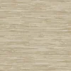 A-Street Prints Harmony Exhale Faux Grasscloth Wallpaper - Light Brown