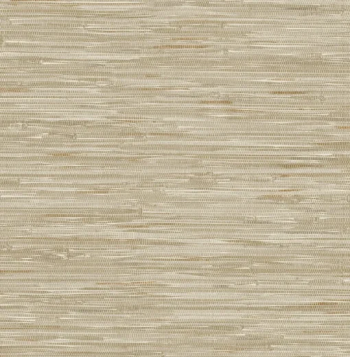 A-Street Prints Harmony Exhale Faux Grasscloth Wallpaper - Light Brown