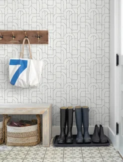A-Street Prints Harmony Integrity Wallpaper - Grey