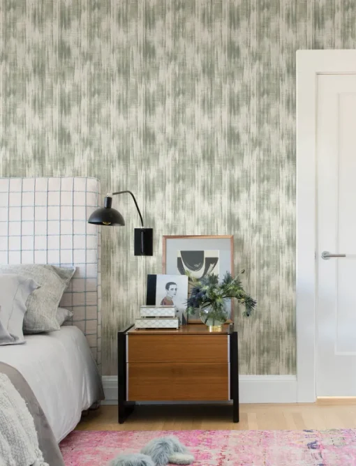 A-Street Prints Harmony Marvel Ripple Wallpaper - Green