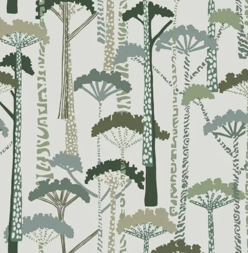 A-Street Prints Harmony Unify Forest Wallpaper - Green