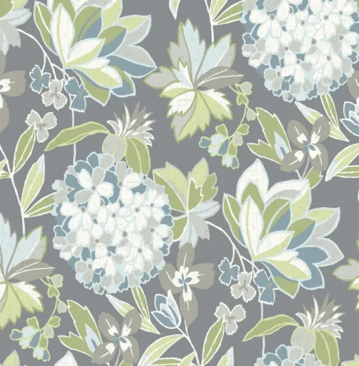 A-Street Prints Harmony Valdivian Wallpaper - Aqua