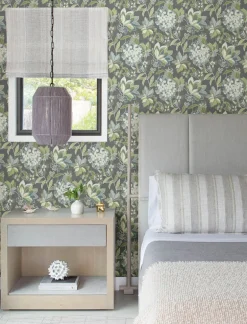 A-Street Prints Harmony Valdivian Wallpaper - Aqua