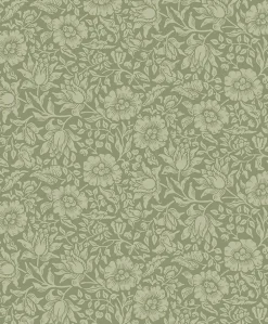 A-Street Prints Hidden Treasures Mallow Wallpaper - Green
