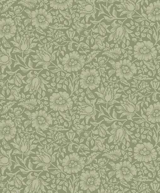 A-Street Prints Hidden Treasures Mallow Wallpaper - Green