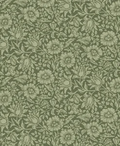 A-Street Prints Hidden Treasures Mallow Wallpaper - Dark Green
