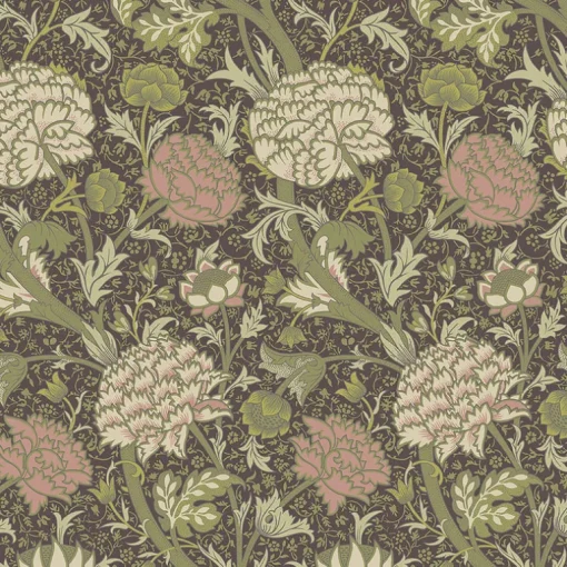 A-Street Prints Hidden Treasures Cray Wallpaper - Plum