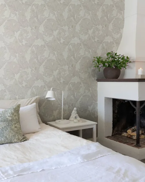 A-Street Prints Hidden Treasures Granville Wallpaper - White