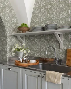 A-Street Prints Hidden Treasures African Marigold Wallpaper - Green