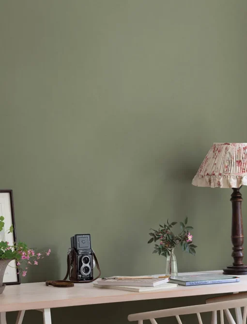 A-Street Prints Hidden Treasures Parget Skog Wallpaper - Olive