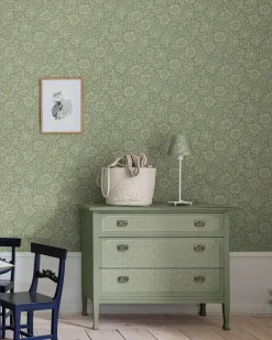 A-Street Prints Hidden Treasures Mallow Wallpaper - Green