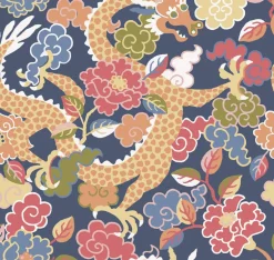 A-Street Prints Middleton Yanci Wallpaper - Orange