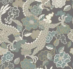 A-Street Prints Middleton Yanci Wallpaper - Stone