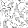 A-Street Prints Middleton Serena Wallpaper - Charcoal
