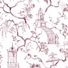 A-Street Prints Middleton Serena Wallpaper - Plum