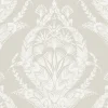 A-Street Prints Middleton Arlie Wallpaper - Light Grey