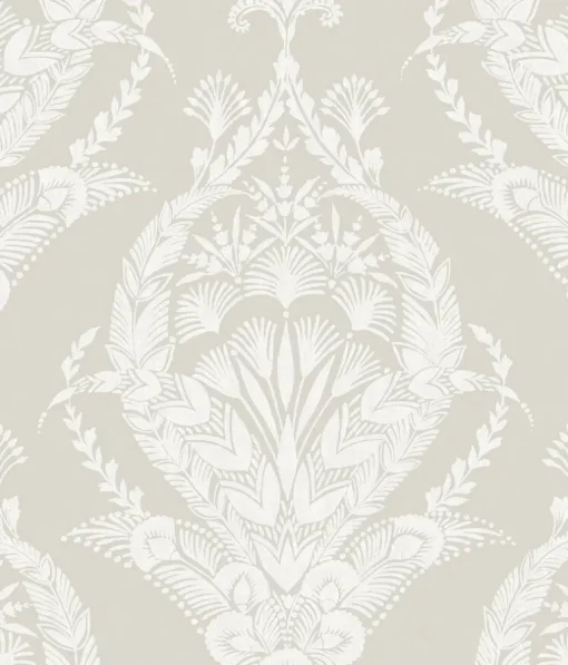A-Street Prints Middleton Arlie Wallpaper - Light Grey