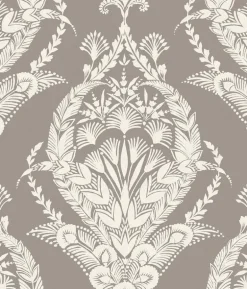 A-Street Prints Middleton Arlie Wallpaper - Grey