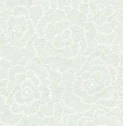 A-Street Prints Middleton Periwinkle Wallpaper - Light Green