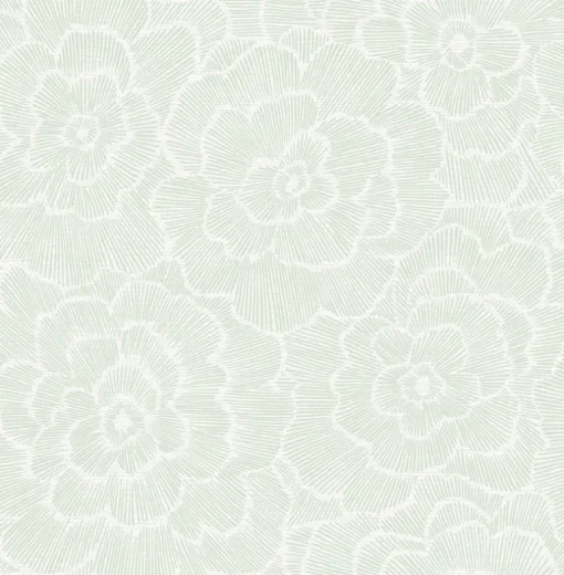 A-Street Prints Middleton Periwinkle Wallpaper - Light Green