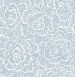 A-Street Prints Middleton Periwinkle Wallpaper - Blue