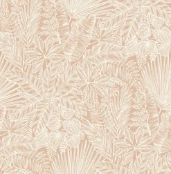 A-Street Prints Middleton Vita Wallpaper - Blush