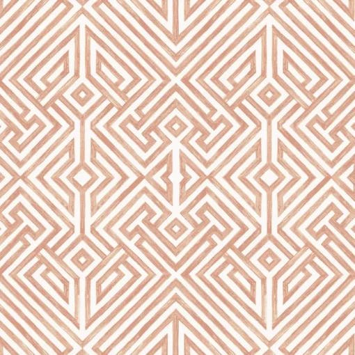 A-Street Prints Middleton Lyon Wallpaper - Coral
