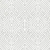 A-Street Prints Middleton Lyon Wallpaper - Silver