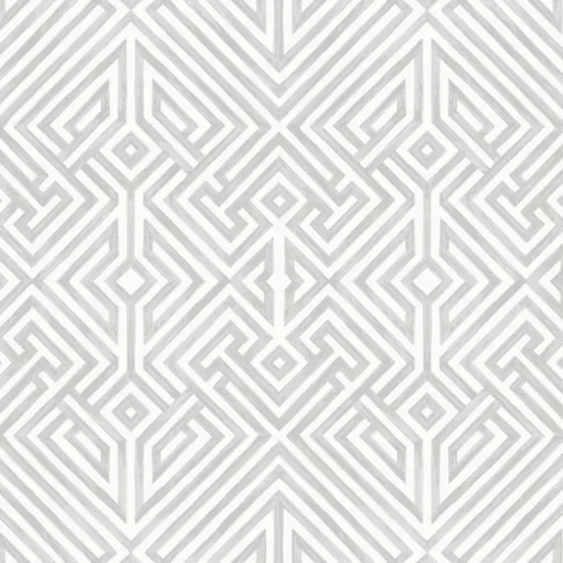 A-Street Prints Middleton Lyon Wallpaper - Silver