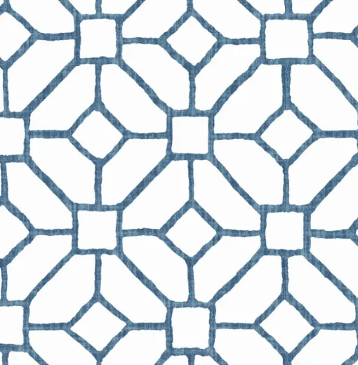 A-Street Prints Middleton Addis Wallpaper - Blue
