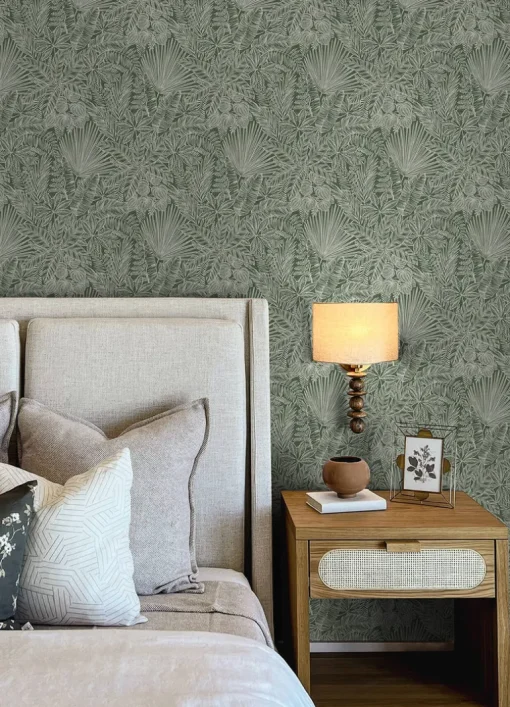 A-Street Prints Middleton Vita Wallpaper - Green