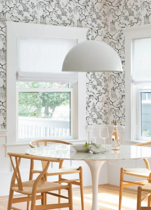A-Street Prints Middleton Serena Wallpaper - Charcoal