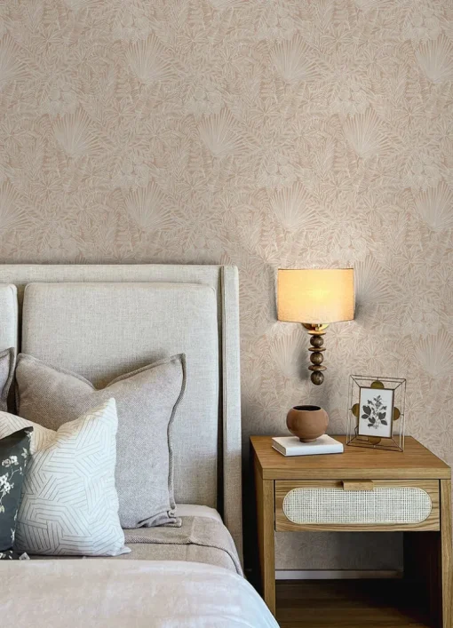 A-Street Prints Middleton Vita Wallpaper - Blush