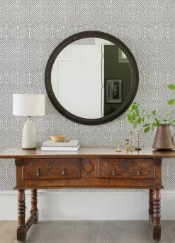 A-Street Prints Middleton Lyon Wallpaper - Grey
