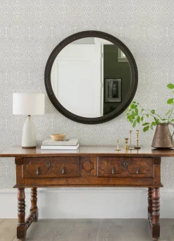A-Street Prints Middleton Lyon Wallpaper - Silver
