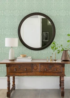 A-Street Prints Middleton Lyon Wallpaper - Green