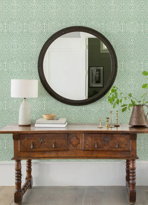 A-Street Prints Middleton Lyon Wallpaper - Green