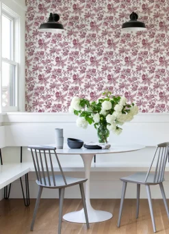 A-Street Prints Middleton Cecilia Wallpaper - Purple