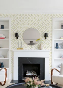 A-Street Prints Middleton Addis Wallpaper - Gold
